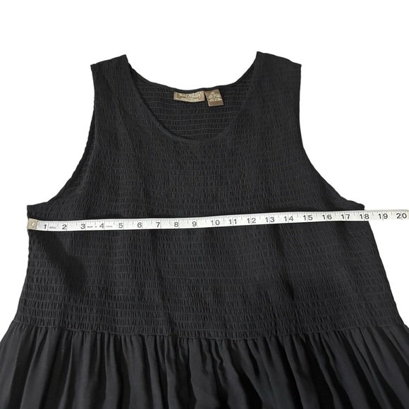 Smocked Floral Embroidered Maxi Sundress 2X Sleeveless Cottagecore Boho Peasant - Picture 13 of 16